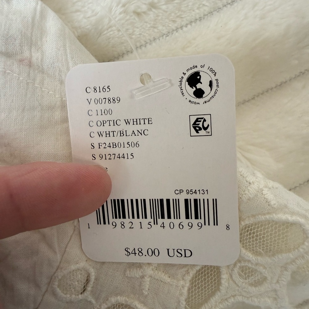 Free People One Asteria Bralette Optic White - Picture 4 of 5